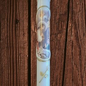 2 Vtg Candles HJ Sherman Communion Boys